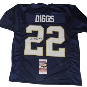 LOGAN DIGGS signed (NOTRE DAME FIGHTING IRISH) Blue XL custom jersey JSA