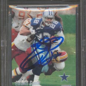 Cowboys Emmitt Smith Signed 1999 Stadium Club Chrome #30 Card Auto 10! BAS Slab
