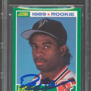 Falcons Deion Sanders Authentic Signed 1989 Score #246 Rookie Card BAS Slabbed