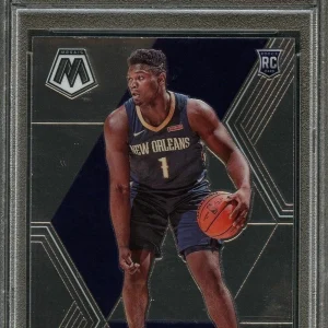 2019-20 Panini Mosaic #209 Zion Williamson PSA 9 Mint Rookie RC Pelicans