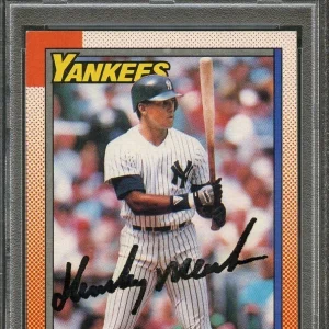 1990 Topps #83 Hensley Meulens Signed Card PSA Slabbed Auto Yankees