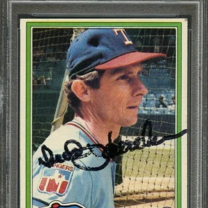 1981 Topps #694 Bud Harrelson Signed Card AUTO PSA Slabbed Rangers