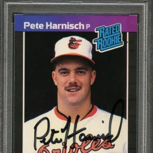 1989 Donruss #44 Pete Harnisch Signed Card PSA Slabbed Auto RC Orioles