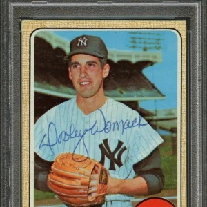 1967 Topps #77 Dooley Womack Signed Card PSA Slabbed Auto Yankees