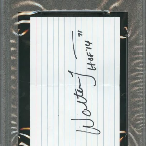 Walter Jones Signed Cut PSA/DNA Slabbed Autographed Seahawks