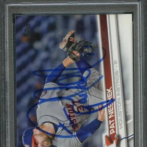 2017 Topps #272 Pat Neshek Signed Card PSA Slabbed Auto Astros