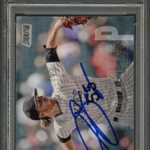 2018 Topps Stadium Club #98 Jon Gray Signed Card PSA Slabbed Auto 10 Rockies