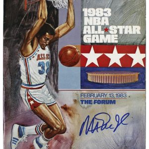 Lakers Magic Johnson Signed 1983 NBA All Star Game Program BAS Witness #WN87433