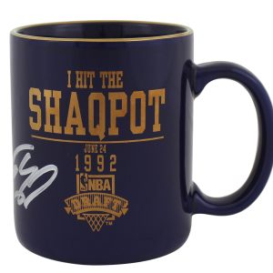 Magic Shaquille O'Neal Signed Shaqpot 1992 NBA Draft Coffee Mug BAS Wit #WP79165