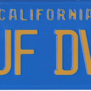 CHEECH & CHONG SIGNED LICENSE PLATE UP IN SMOKE AUTOGRAPH PROOF BECKETT COA 37