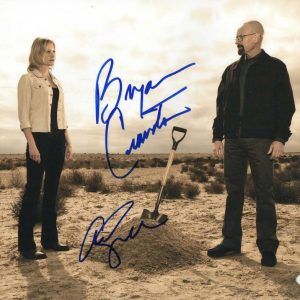 BRYAN CRANSTON ANNA GUNN SIGNED 11X14 PHOTO BREAKING BAD AUTOGRAPH PSA COA B