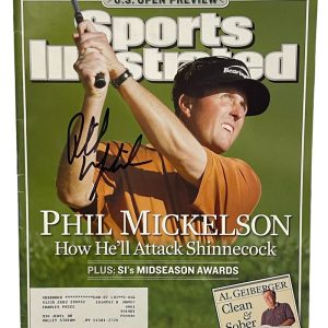 PHIL MICKELSON SIGNED SPORTS ILLUSTRATED MAGAZINE 6/15/04 AUTOGRAPH BECKETT