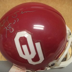 BILLY SIMS "78" OKLAHOMA SOONERS SIGNED AUTOGRAPHED RIDDELL MINI HELMET W/COA