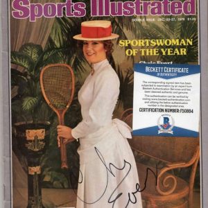 CHRIS EVERT SIGNED SAME SPORTS F508WOMAN OF YEAR BECKETT F50884