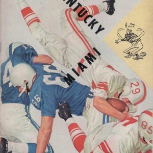 KENTUCKY MIAMI VINTAGE ORANGE BOWL PROGRAM 11/2/62 GREAT CONDITION