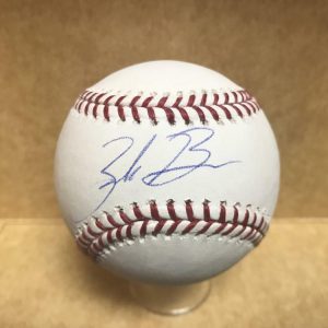 ZACK BROWN MILWAUKEE BREWERS SIGNED AUTOGRAPHED M.L. BASEBALL W/ COA