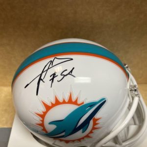 RAEKWON MCMILLAN MIAMI DOLPHINS SIGNED AUTO RIDDELL MINI HELMET