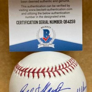 BOBBY FLOYD 70 WORLD CHAMPS ORIOLES SIGNED M.L. BASEBALL BECKETT Q64259