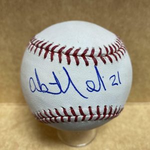 ABIATAL AVELINO NEW YORK YANKEES/GIANTS SIGNED AUTOGRAPHED M.L. BASEBALL W/ COA