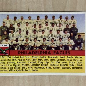 1956 TOPPS PHILADELPHIA EAGLES TEAM CARD #40 EX-MT