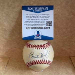 BEN OGLIVIE NEW YORK YANKEES SIGNED AUTOGRAPHED VINTAGE A.L. BASEBALL BECKETT BA