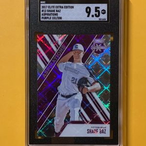 2017 PANINI ELITE EXTRA EDITION SHANE BAZ /200 #12 MT+ SGC 9.5 PIRATES