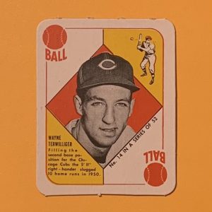 1951 TOPPS RED BACKS WAYNE TERWILLIGER #14