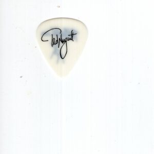 TED NUGENT AWESOME SIGNATURE GUITAR PICK SPEAR HUNTER TOUR PICK FROM 2000