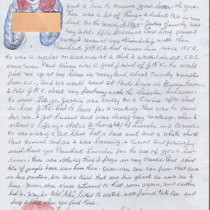 BLAZE STARR HAND SIGNED+HAND WRITTEN LETTER JFK CONTENT+ORIGINAL ART JSA