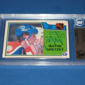 WAYNE GRETZKY Signed 1983-84 O-PEE-CHEE Card #215 Beckett Authenticated