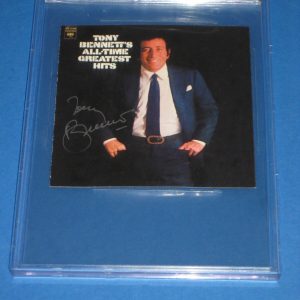 TONY BENNETT Signed ALL TIME GREATEST CD Cover Beckett Authenticated & Encap