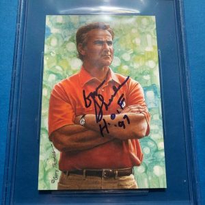 DON SHULA Signed GOAL LINE ART Card #188 Beckett BAS & HOF Inscription
