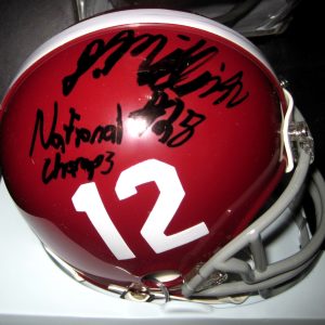 DEE MILLNER ALABAMA CRIMSON TIDE SIGNED AUTOGRAPHED MINI HELMET W/COA
