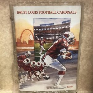1981 FOOTBALL ST. LOUIS CARDINALS RARE MEDIA GUIDE