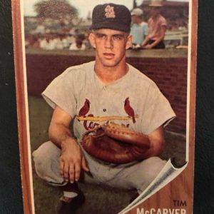 1962 TOPPS TIM MCCARVER ST. LOUIS CARDINALS ROOKIE #167