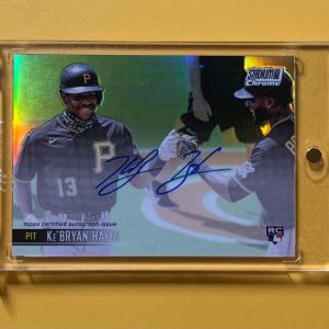 2021 TOPPS STADIUM CLUB CHROME KE'VRYAN HAYES ROOKIE AUTO #SCCBA-KHA PIRATES