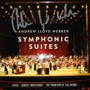 ANDREW LLOYD WEBBER signed autographed SYMPHONIC SUITES CD Insert Booklet