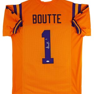 LSU Kayshon Boutte Authentic Signed Yellow Pro Style Jersey Autographed JSA