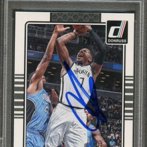 2014-15 Donruss Basketball #142 Joe Johnson Signed Card AUTO PSA Slabbed Nets