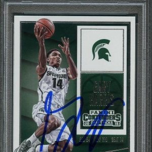 2015-16 Contenders Draft Picks #34 Gary Harris Signed AUTO 10 PSA Slabbed Sparta