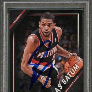 2013-14 Pinnacle Basketball #235 Nicolas Batum Signed Card AUTO 10 PSA Slabbed B