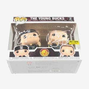Matt Jackson Nick Jackson Signed The Young Bucks Funko Pop PSA/DNA Autographed A
