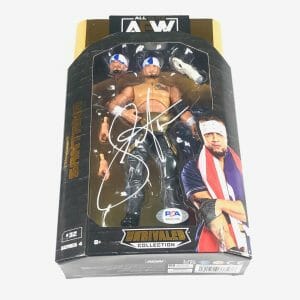 Santana Signed AEW Unrivaled Collection Figure PSA/DNA Wrestling