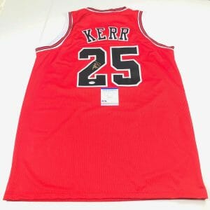 Steve Kerr Signed Jersey PSA/DNA Chicago Bulls Michael Jordan