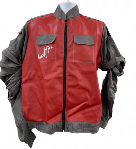 MICHAEL J FOX SIGNED BACK TO THE FUTURE JACKET AUTOGRAPH BECKETT WITNESS HOLO 1 COLLECTIBLE MEMORABILIA