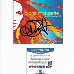 ALANIS MORISSETTE signed auto'd "UNDER RUG SWEPT" CD BOOKLET BECKETT COA (BAS)
