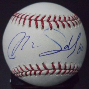 MARINO SALAS PITTSBURGH PIRATES SIGNED AUTOGRAPHED ROMLB BASEBALL W/COA