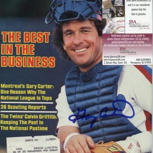 GARY CARTER SPORTS ILLUSTRATED BASEBALL ISSUE SIGNED JSA G95407