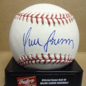 YUNEL ESCOBAR ANGELS/BRAVES/NATIONALS SIGNED M.L. BASEBALL W/COA