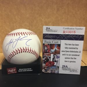 TYLER THORNBURG BOSTON RED SOX SIGNED M.L. BASEBALL JSA R03015